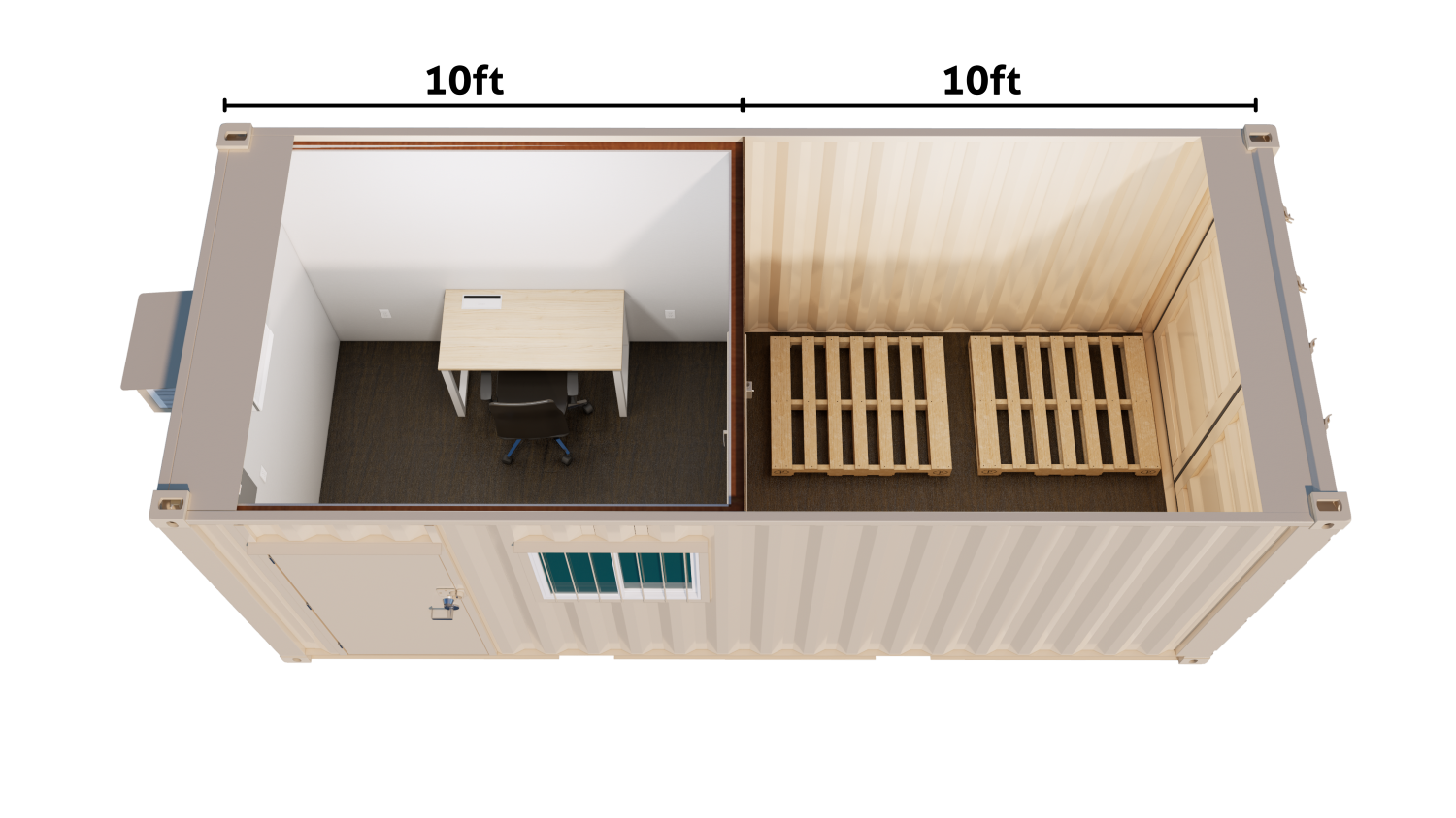 20ft Refurbished Combo Office Container