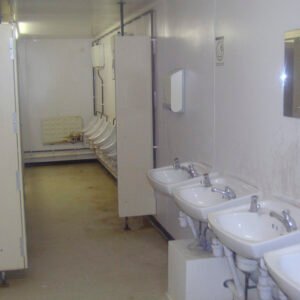 steel toilet cabin 24ft x 9ft