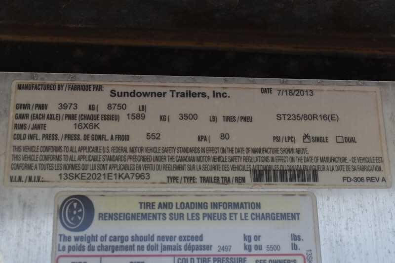 2014 Sundowner 2 Horse Gooseneck Trailer for Sale - Image 15