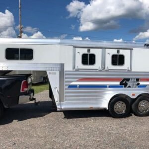 4 star 2 horse gooseneck trailer for sale